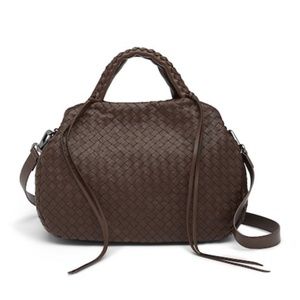 Christopher Kon Leather Woven Satchel